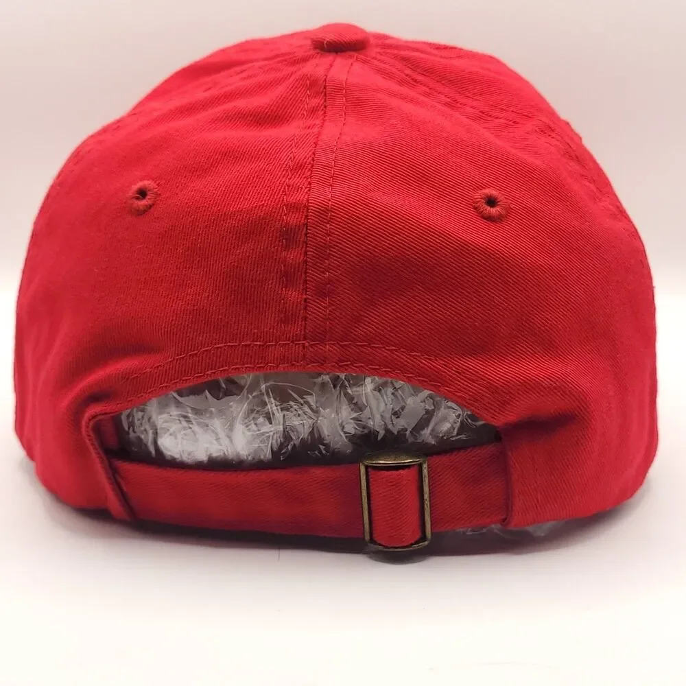 Marine Barracks Washington DC Hat Mens Adjustable Strapback Red Baseball Cap EUC